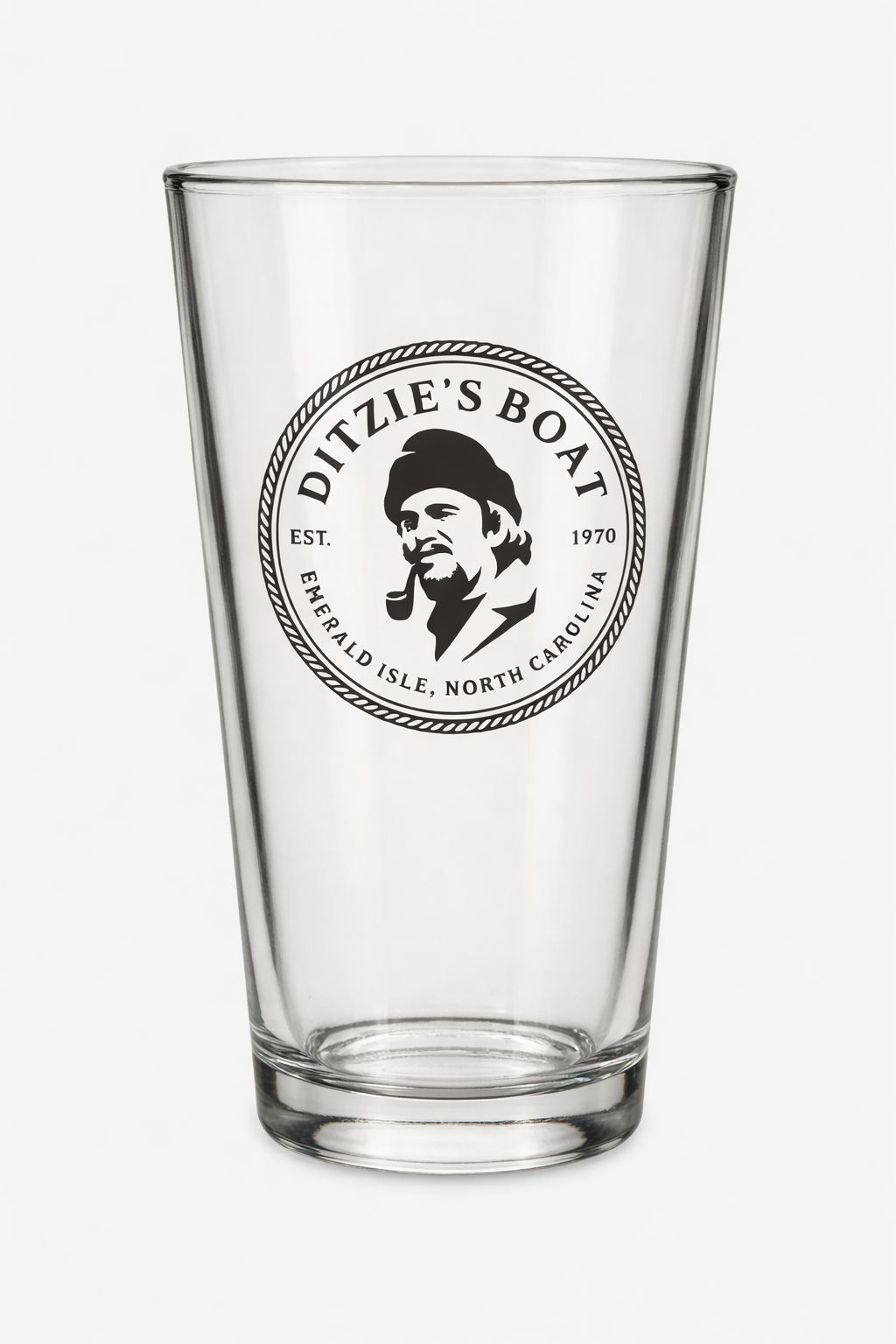 Ditzie's Boat Logo Pint Glass