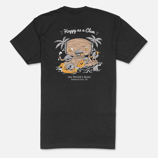 Happy as a Clam Graphic T-Shirt