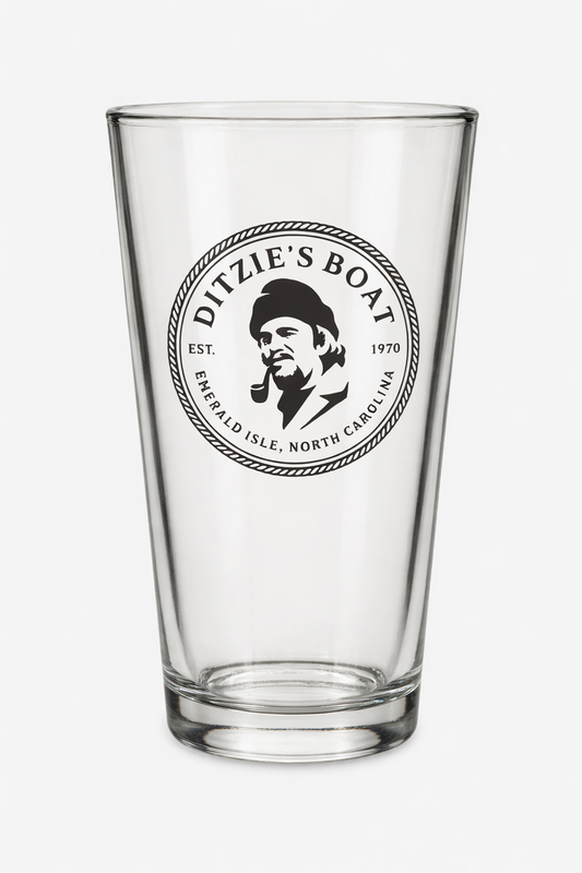 Ditzie's Boat Logo Pint Glass